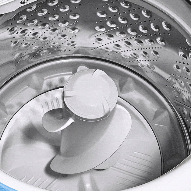 Animation of across around agitator