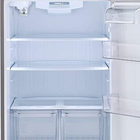 Empty fridge interior