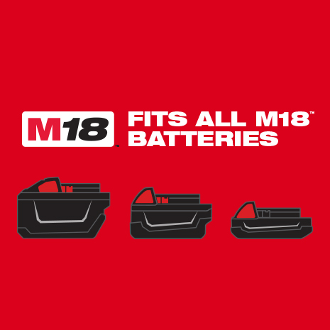 The M18 120' Pipeline Inspection System is part of the M18 system and fits all Milwaukee M18 batteries.