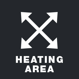 Heating area graphic