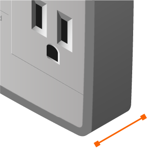 Commercial Electric 1-Outlet Wall Mounted Surge Protector, White YLCT-29 -  The Home Depot