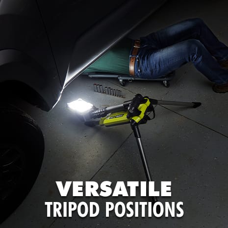 312860164 P782 18-Volt ONE+ Cordless Hybrid Tripod Stand Light (Tool Only) Tripod Position