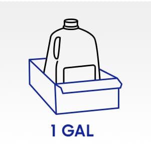 Icon shows milk gallon inside of shelf