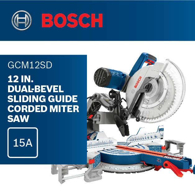 Bosch GCM12SD 12 in. Dual-Bevel Sliding Guide Corded Miter Saw