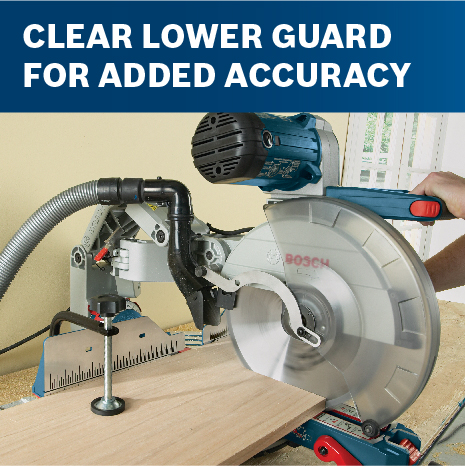 Clear lower guard for added accuracy