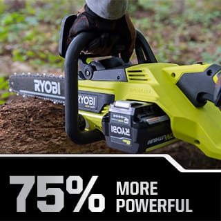 This saw delivers the cutting speed and torque you would expect from a large gas chainsaw