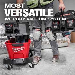 The Milwaukee M18™ Wet Dry Vacuum is the most versatile