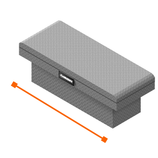 Tool box has a product length of 61.8 inches