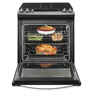 Easily cook a whole meal with 5.8 Cu. Ft. Capacity.
