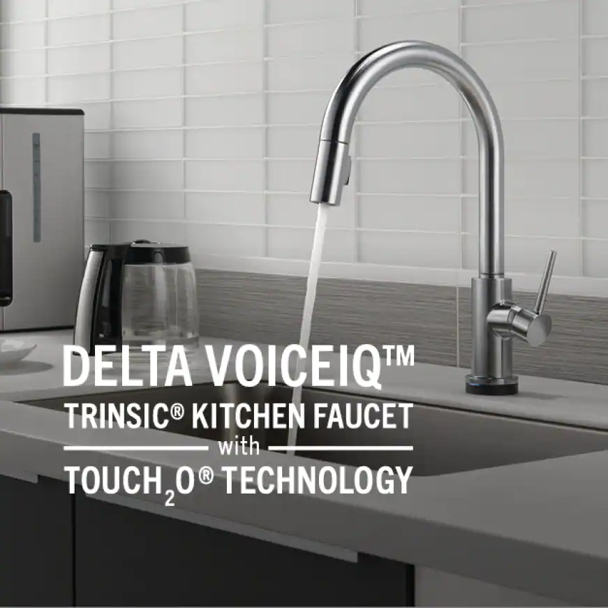 Delta Trinsic Touch2O Single Handle Pull Down Sprayer Kitchen