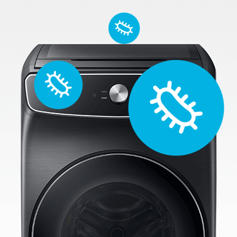 Samsung 4.5 cu. ft. Smart High-Efficiency Front Load Washer with Super Speed in White Antimicrobial Technology