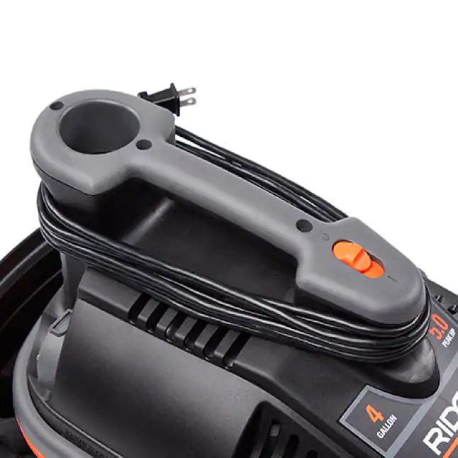 RIDGID WD4070 4 Gallon 5.0Peak HP Portable Wet/Dry Shop Vacuum with