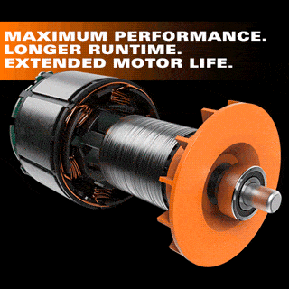 RIDGID R8656KN 18V Brushless Cordless SubCompact 6-1/2 in. Circular Saw Kit with 4.0 Ah MAX Output Battery and Charger RIDGID Brushless Motor Gif