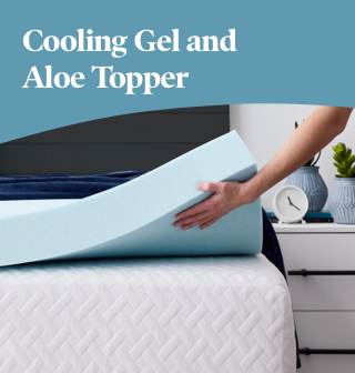 Lucid Comfort Collection 4 Inch Gel and Aloe Infused Memory Foam