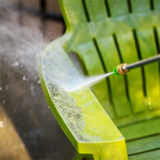 Effectively cleans patio furniture.