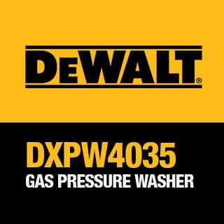 The DEWALT DXPW4035: 4000 PSI at 3.5 GPM.