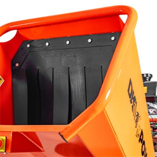 Image showing feed chute's integrated equipment moving handles.