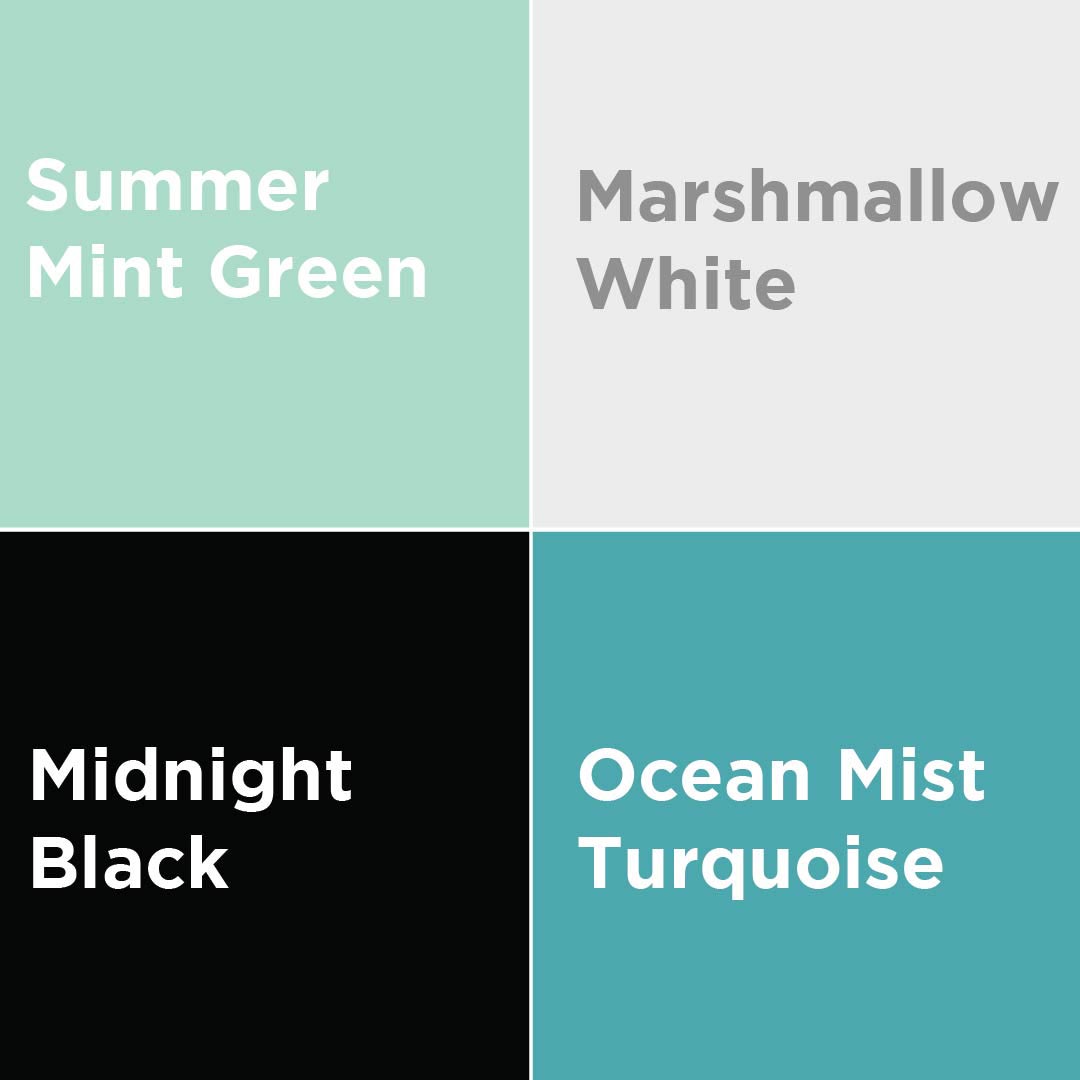 Available in multiple retro colors.