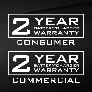 2-year Consumer / 2-year Commercial Warranty