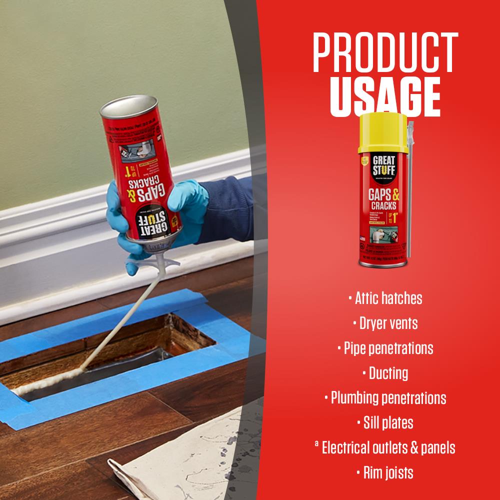 GREAT STUFF - Gaps And Cracks Insulating Foam Sealant 12 oz