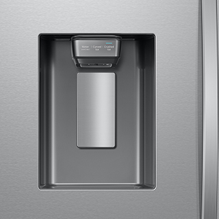 Image of external water dispenser on fridge door.