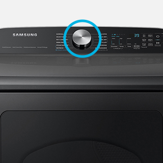 Image of dryer control panel with drying cycle control highlighted.