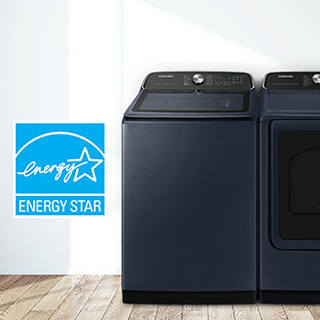 Energy Star® logo next to washing machine.