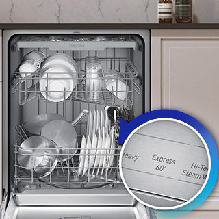 Image of dishwasher with a highlihgt of the 