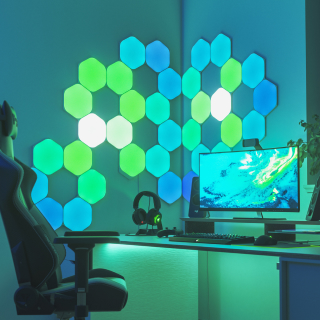 ナノリーフ　Nanoleaf Shapes Hexagons shapes-hexagons-pod-3.jpg