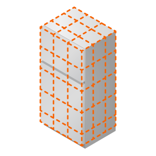 Vissani mini fridge with 4.5 cu. Ft.